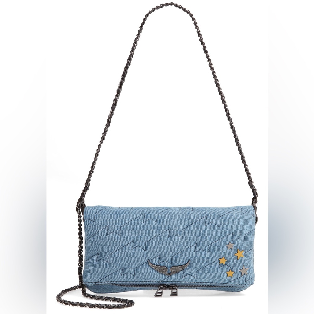 Zadig & Voltaire Rocky Quilted Denim Purse